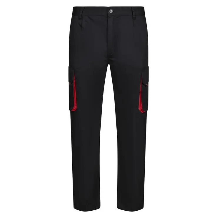 Velilla pantalon bicolor 38 negro/rojo