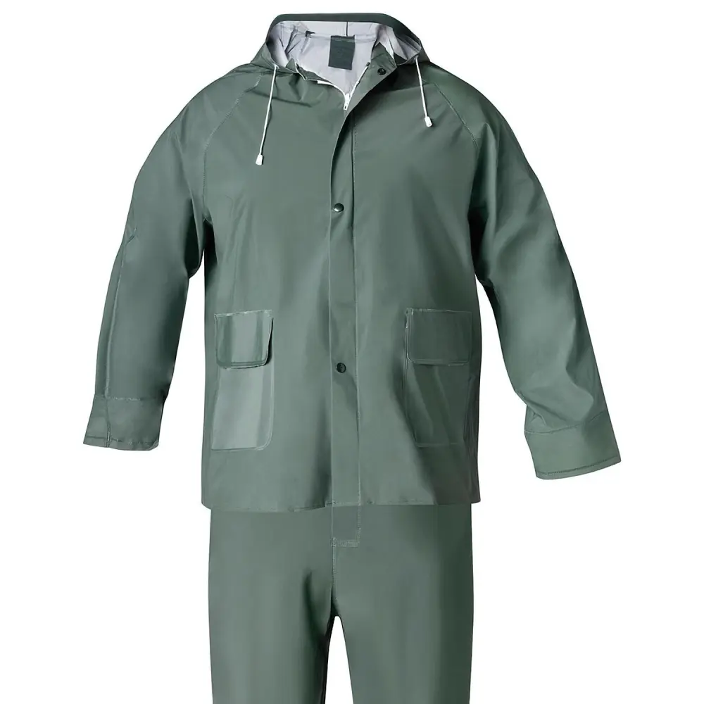 Traje de agua impermeable verde pvc talla 9-xxl Wolfpack Linea Profesional