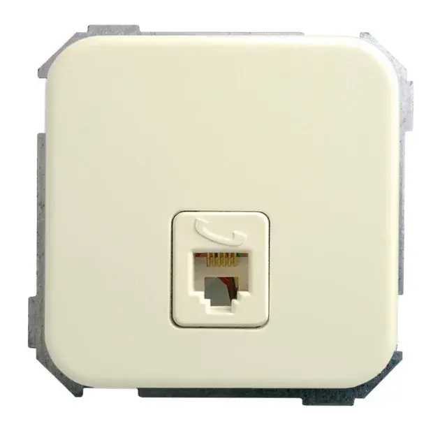 Toma de teléfono rj-12 simon 31 marfil