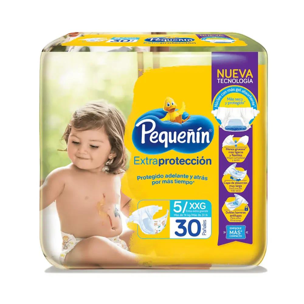 Alta Seguridad Pañal ExtraPrtoteccion Et5 X30 Pequeñ
