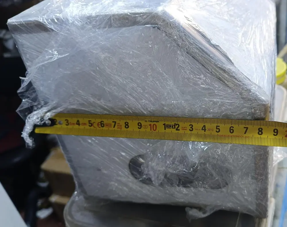 Alta Seguridad PROTECTOR ACERADO FLUXOMETRO 18.5 cm