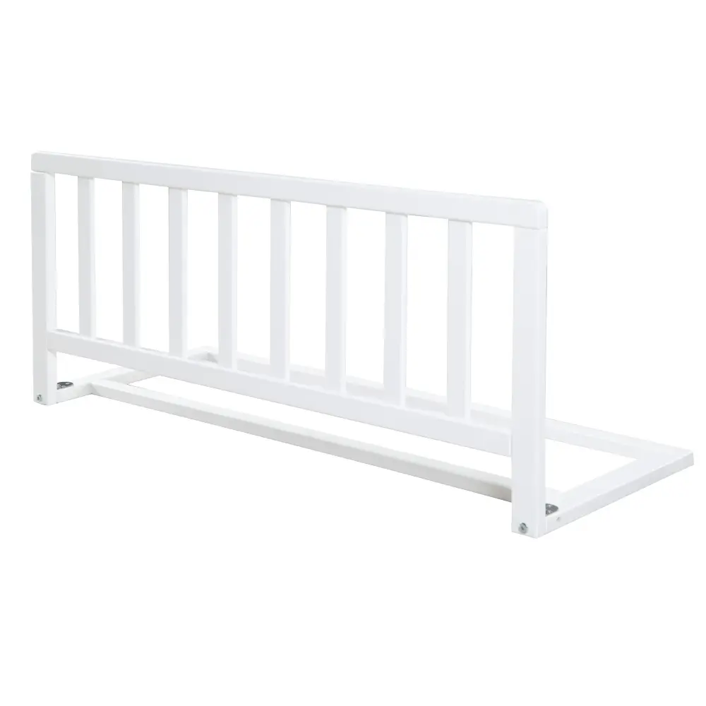 Barrière de lit 90 cm - Barrière de sécurité en bois - Laquée blanc con 3 Llaves de Repuesto