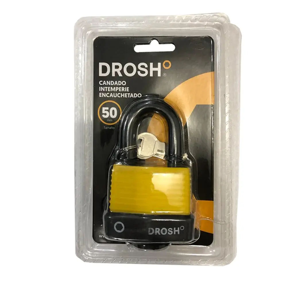 CANDADO IMPERMEABLE PROTEGIDO 50 MM con Certificación CE