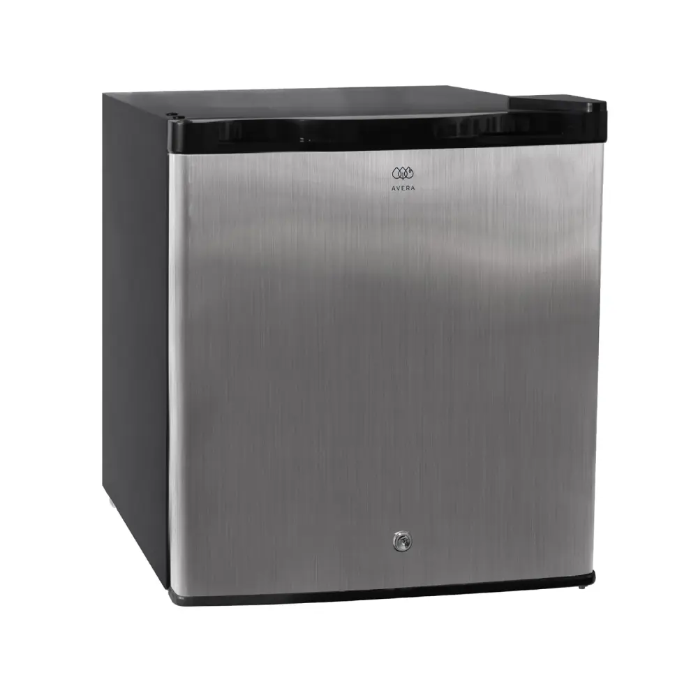 Frigobar 45 L 1.6 pies con puerta invertible y llave - plata