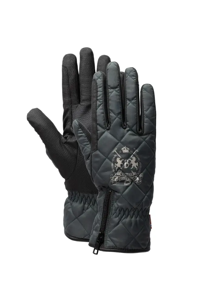 Onyx Waterproof Padded Riding Gloves Scarab green 9