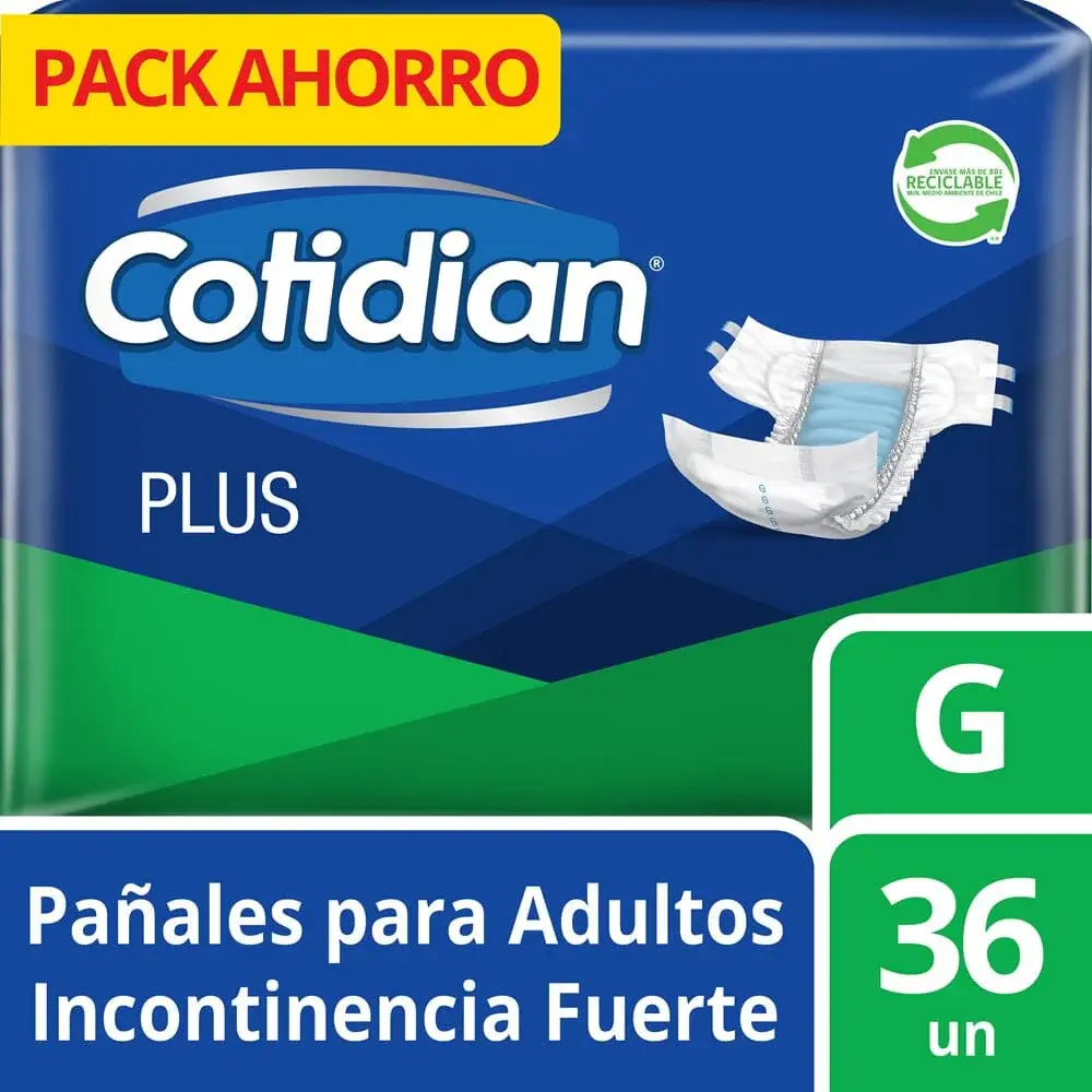 Pañal Adulto Plus Voluminoso 36 Un