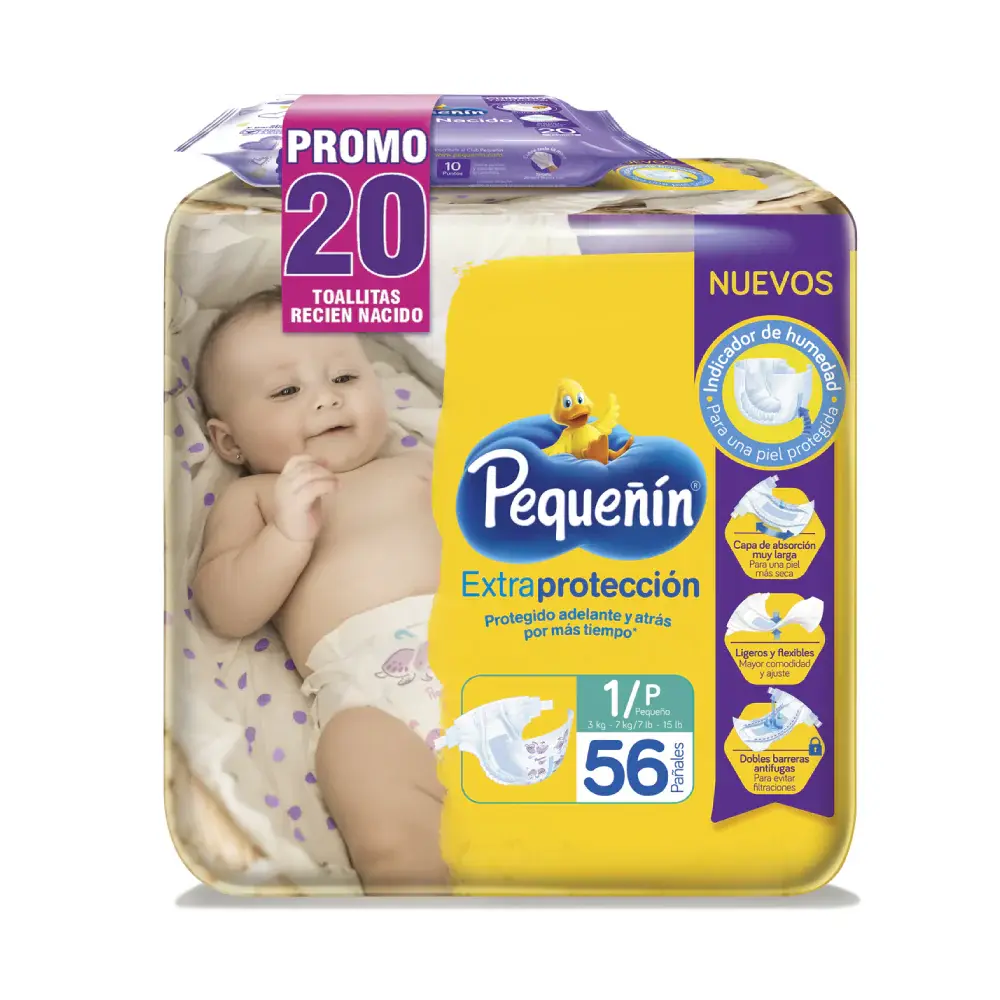 Pañal ExtraProteccion Et1 X56+Toal Peque para Hogar Inteligente