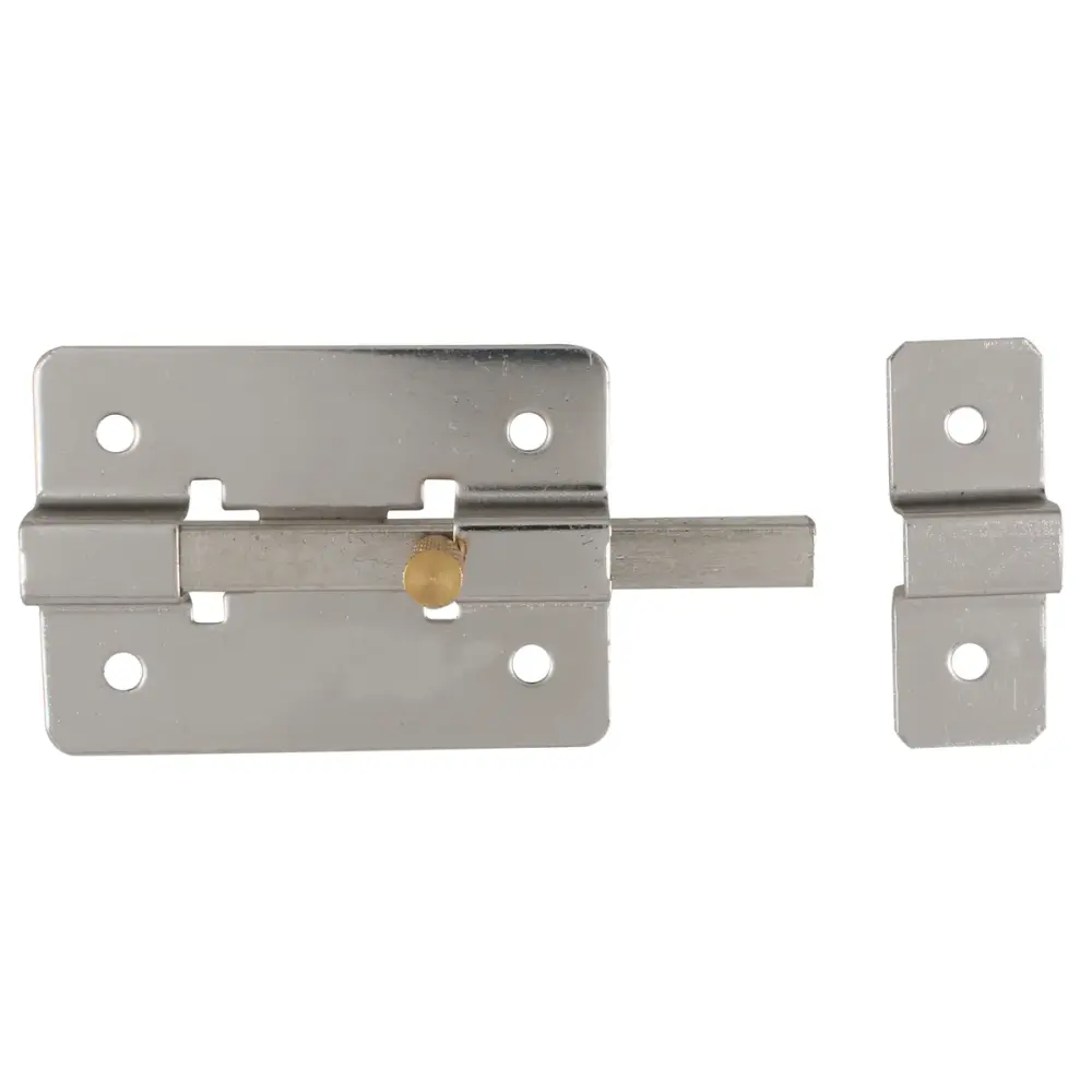 Pasador de sobreponer de barra cromo reluciente 10 cm Lock
