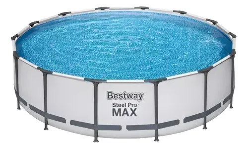 Piscina Estructural Redonda 13.030 Lts Bomba Y Escalera con Baterí de Respaldo