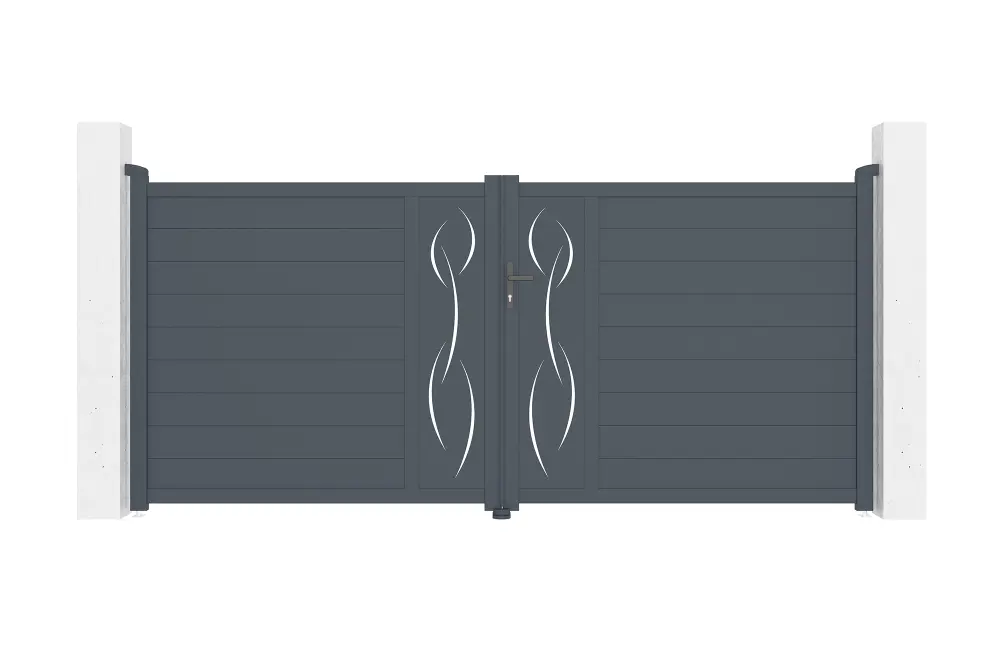 Puerta batiente de aluminio life 3,5m h.160cm