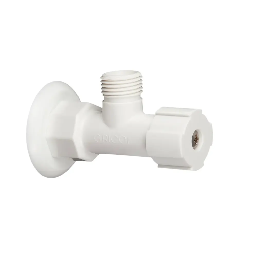 Resistente al Agua Llave De Regulación Plástica Blanca