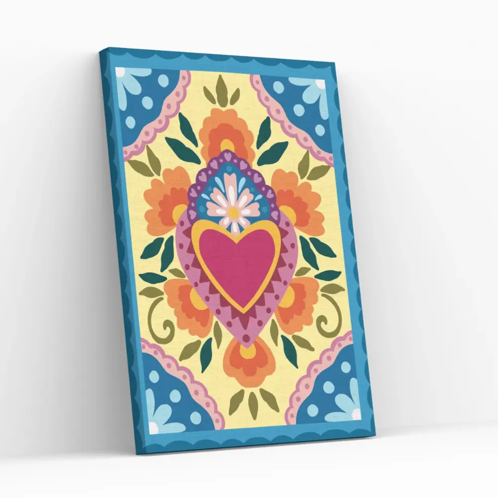 Sellador de Grietas Pintura con diamantes Brillo Mexicano - Diamond painting en bastidor 25x35 Cm