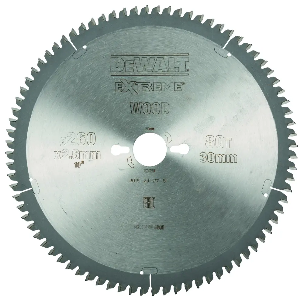 Premium Industrial Dewalt dt4280-qz - hoja para sierra circular estacionaria 260x30mm 80d