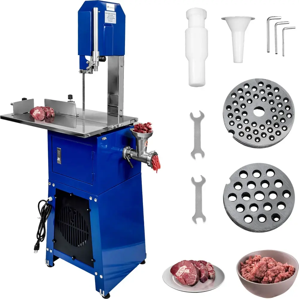 Sierra Cinta Cortadora Hueso + Molino Triturador Carne 3/4hp