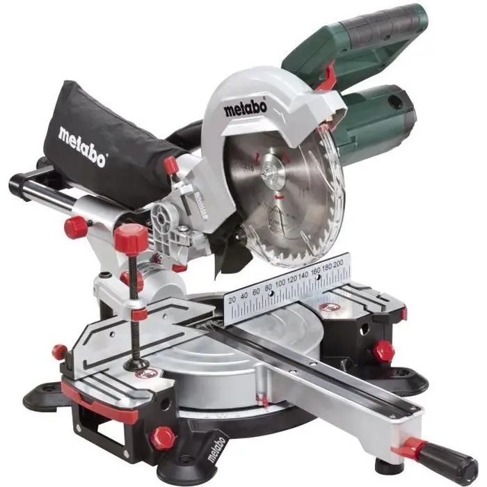 Sierra ingletadora radial metabo kgs 216 m - 1500 w - 216 mm