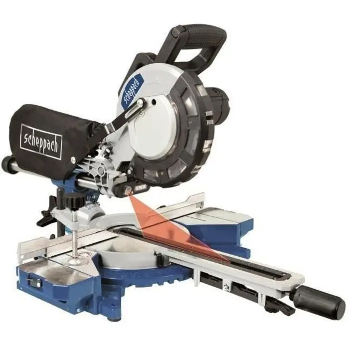 Tronzadora radial eléctrica scheppach hm81lxu 216 mm - 2000 w - con láser,