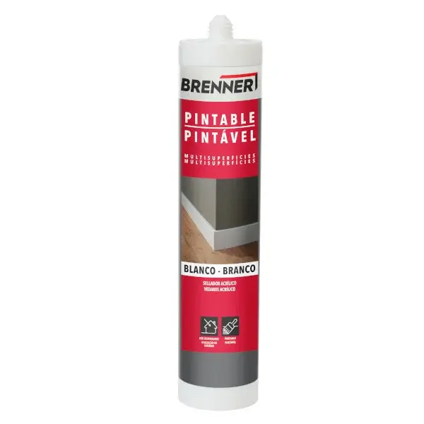 Sellador acrílico blanco 280 ml brenner Brenner_logo