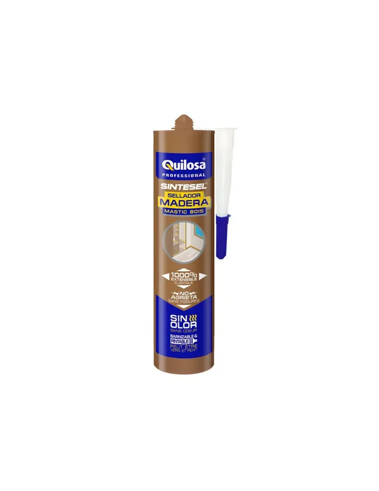 Silicona sintesel madera 300 ml (nogal)