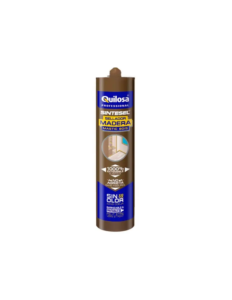 Silicona sintesel madera 300 ml (wengue)