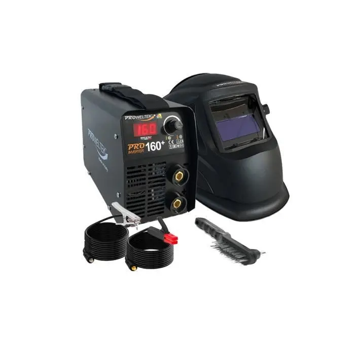 Soldadora por arco 160a inverter pro160+ proweltek garantí 3 ños digital