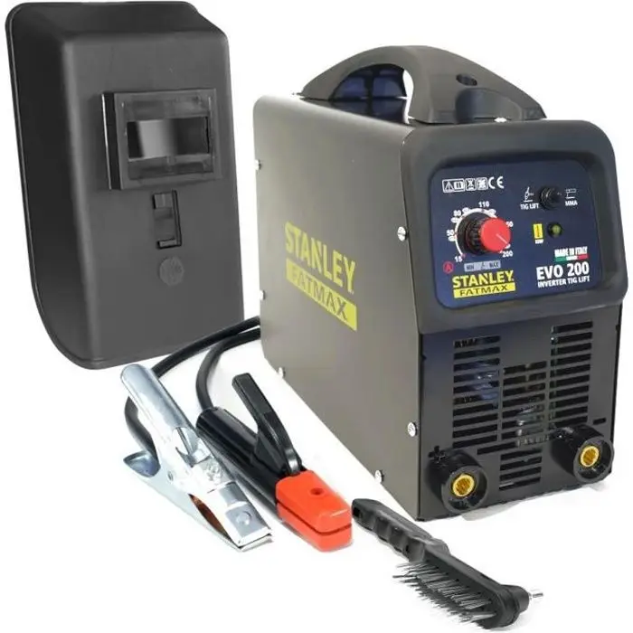 Soldadora inverter profesional stanley fatmax 200a - mma/tig/lift - electro
