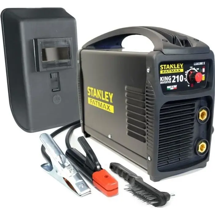 Soldadora inverter stanley fatmax king 210 pro ciclo de trabajo 100% mma ti