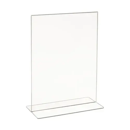 Acrylic Bottom Load Sign Holders Counter Tops Econoco HP/CT811V