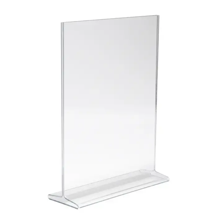 Acrylic Top Load Sign Holders Counter Tops Econoco HPCT811VTP