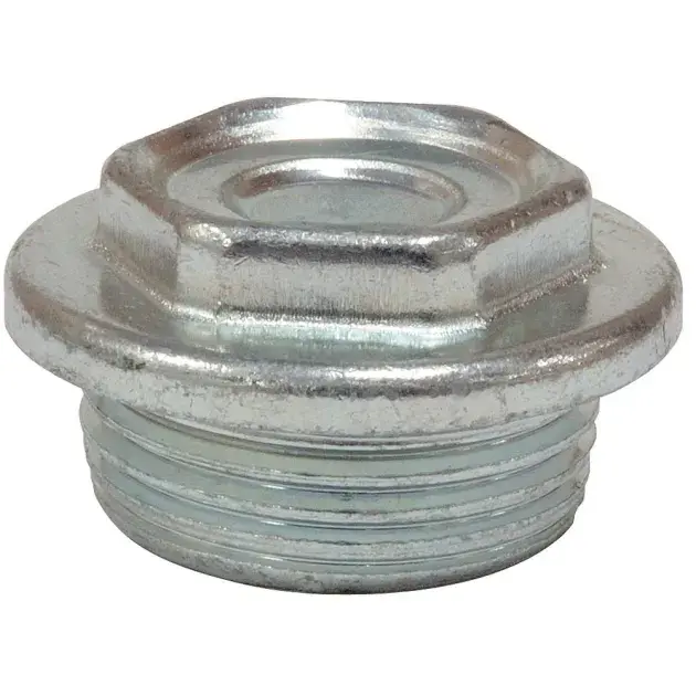 Tapón 1 -1/8 derecha zincado