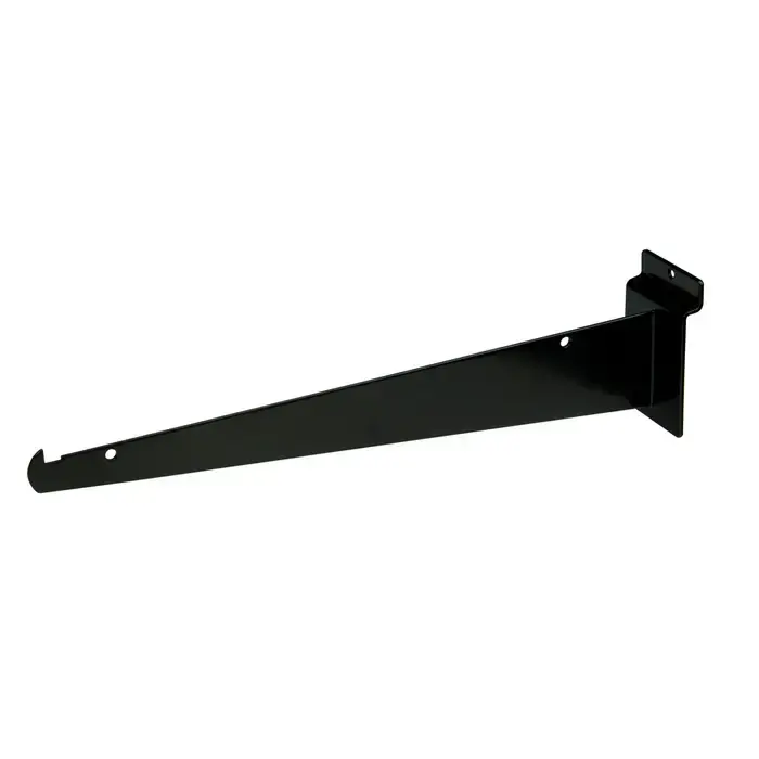 12" Shelf Brackets Slatwall - Carbón Econoco EBL/12KB (Pack 10)