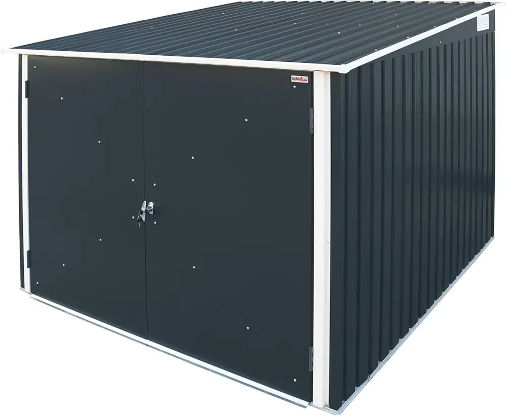 Gabinete de Almacenamiento Guarda Bicicletas Duramax Metálico 203 X 202 X 162,5 Cm. Color Gris Antracita