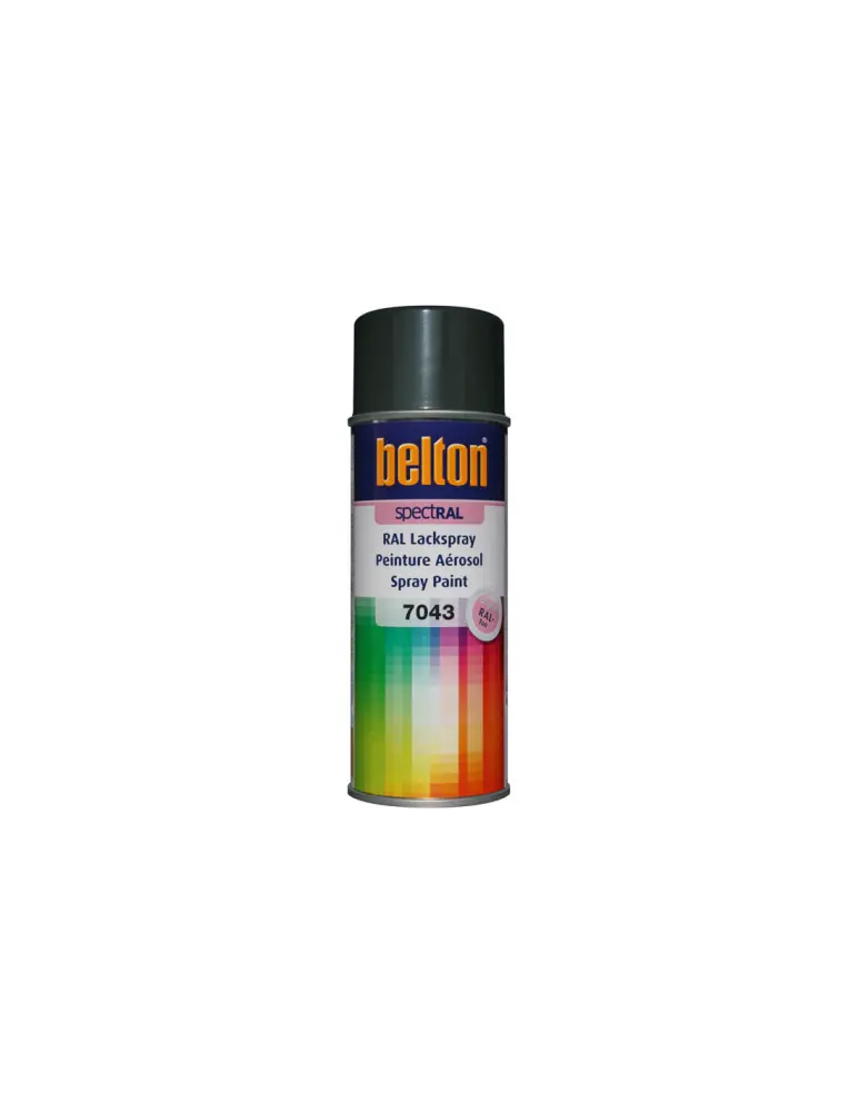 Spray belton spect ral brillante 400 ml (ral 7043 gris tráfico b)