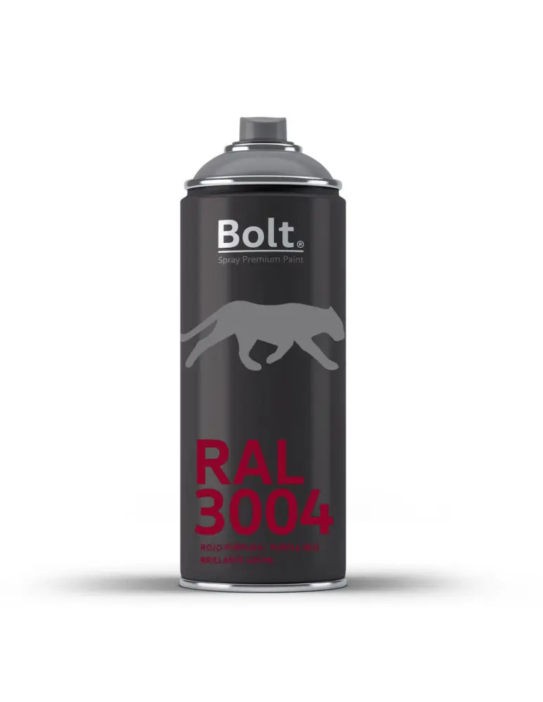 Spray bolt premium acrilico brillante ral 400 ml (ral 3004 rojo purpura) Bolt Spray Premium Paint