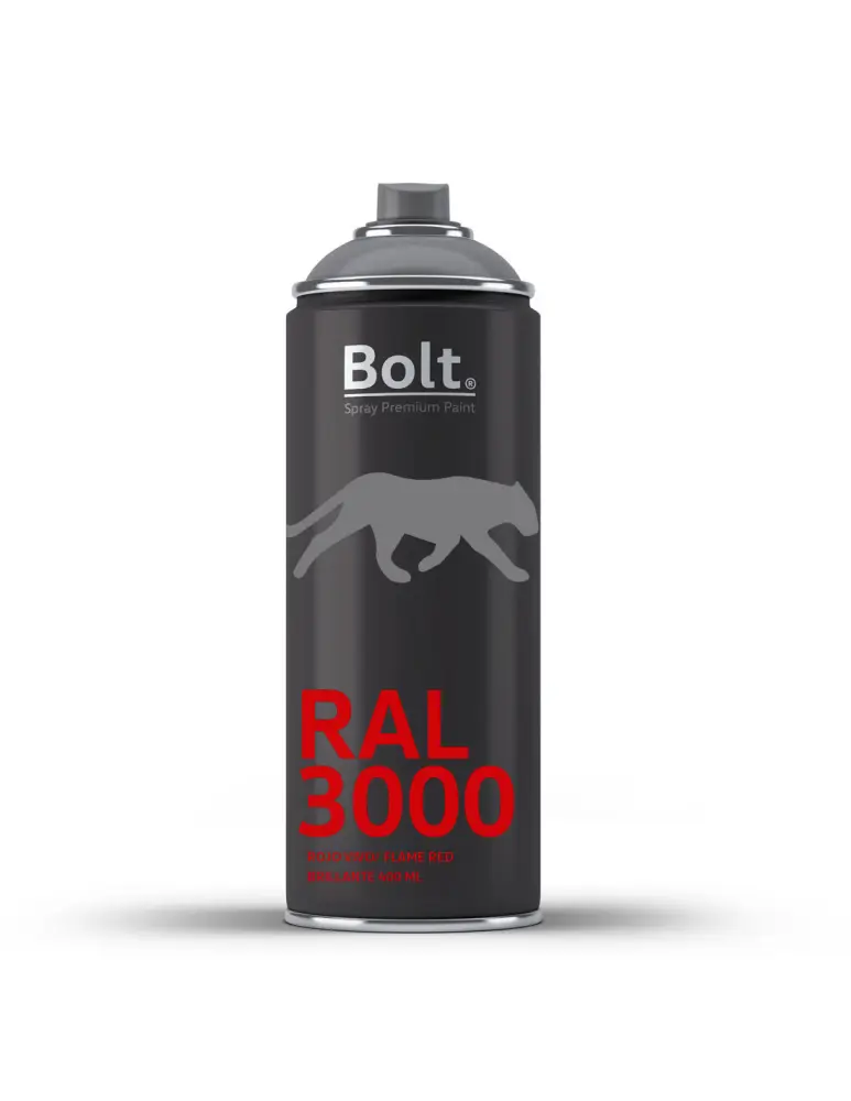 Spray bolt premium acrilico brillante ral 400 ml (ral 3000 rojo vivo) Bolt Spray Premium Paint