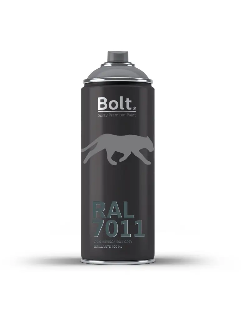 Spray bolt premium acrilico brillante ral 400 ml (ral 7011 gris hierro) Bolt Spray Premium Paint