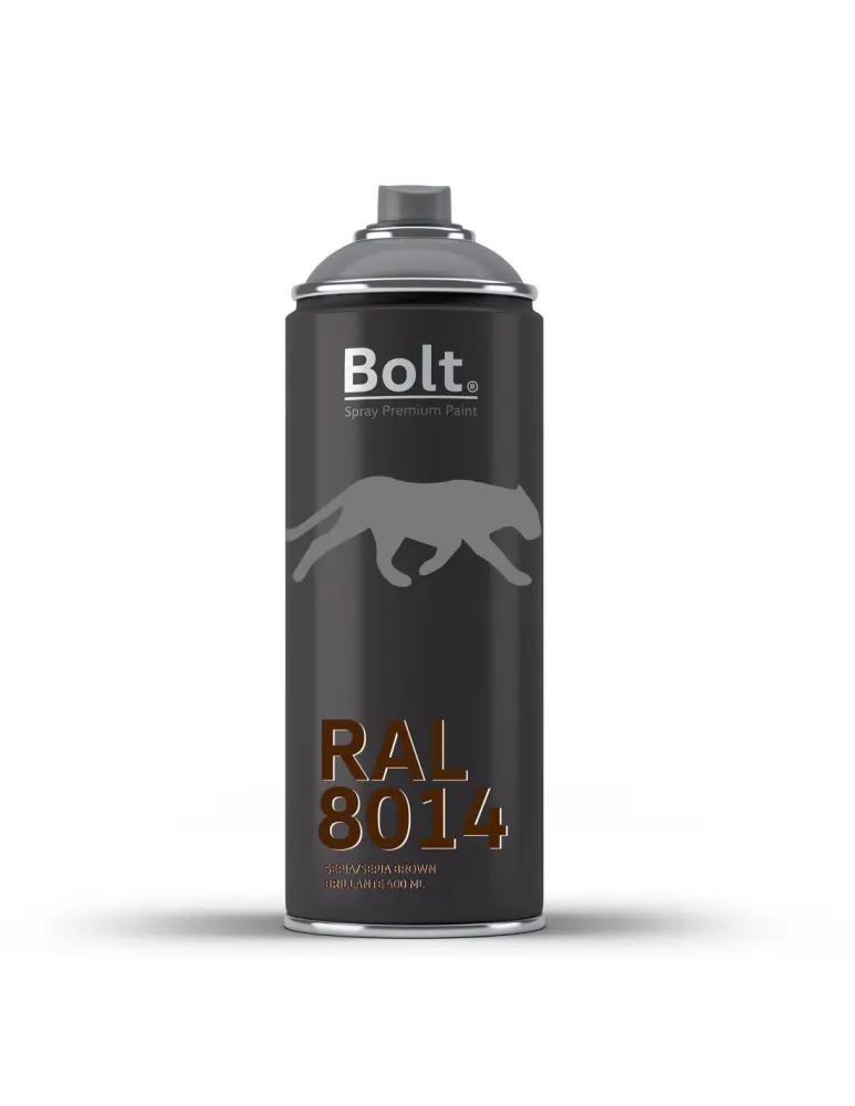 Spray bolt premium acrilico brillante ral 400 ml (ral 8014 sepia) Bolt Spray Premium Paint