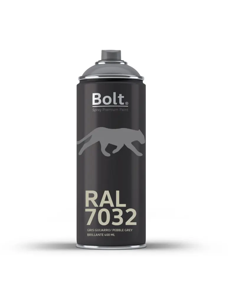 Spray bolt premium acrilico brillante ral 400 ml (ral 7032 gris guijarro) Bolt Spray Premium Paint