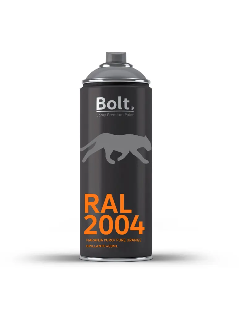 Spray bolt premium acrilico brillante ral 400 ml (ral 2004 naranja puro) Bolt Spray Premium Paint