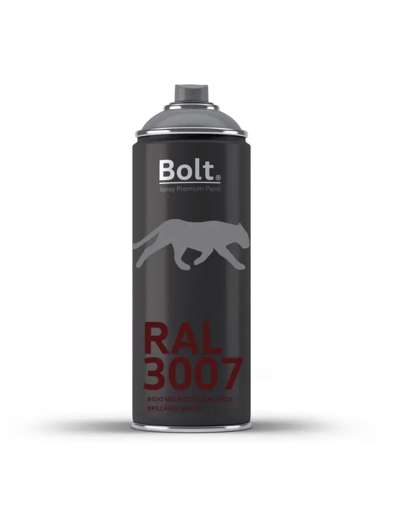 Spray bolt premium acrilico brillante ral 400 ml (ral 3007 rojo negruzco) Bolt Spray Premium Paint