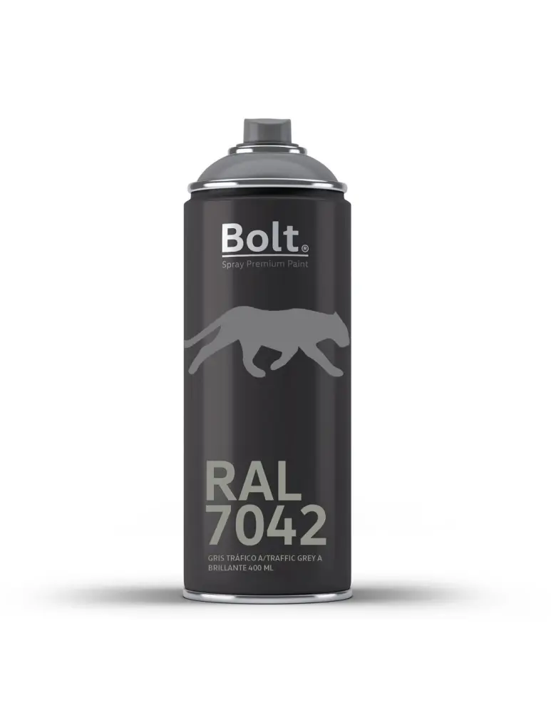 Spray bolt premium acrilico brillante ral 400 ml (ral 7042 gris tráfico ) Bolt Spray Premium Paint
