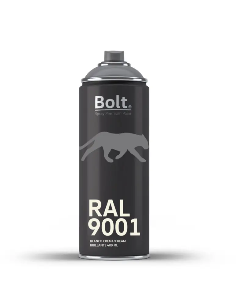 Spray bolt premium acrilico brillante ral 400 ml (ral 9001 blanco crema) Bolt Spray Premium Paint