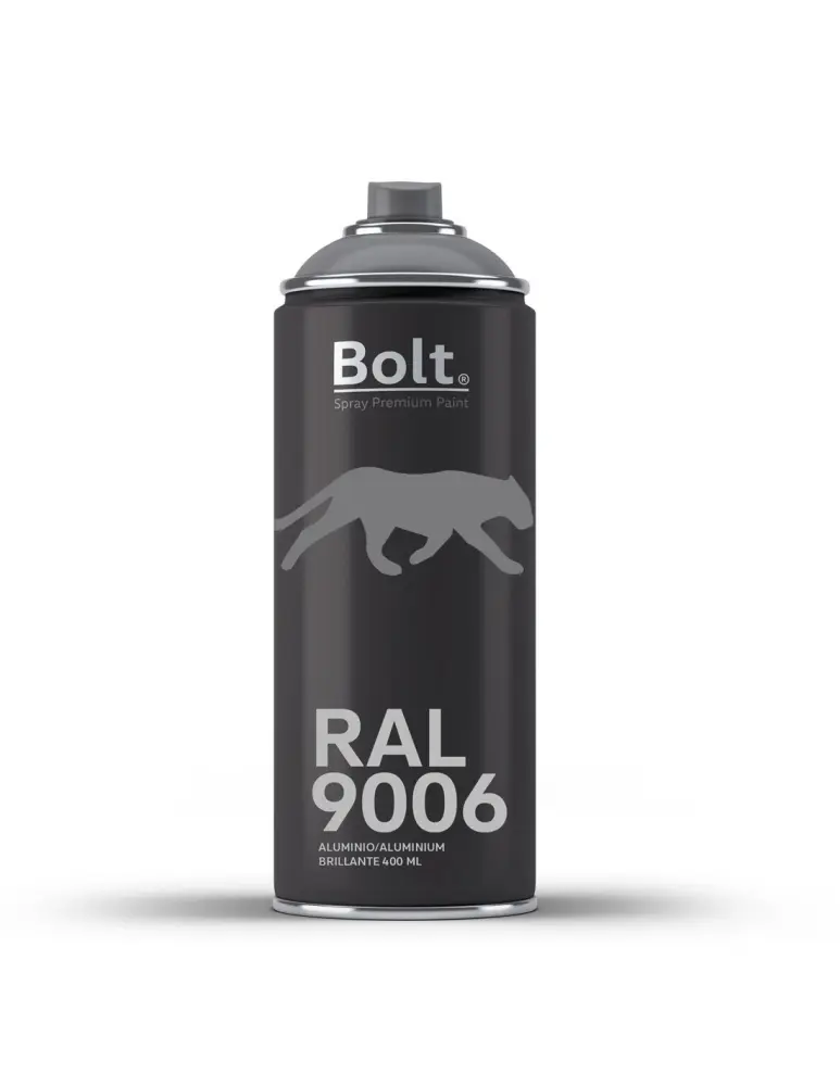 Spray bolt premium acrilico brillante ral 400 ml (ral 9006 aluminio) Bolt Spray Premium Paint