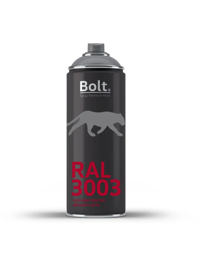 Spray bolt premium acrilico brillante ral 400 ml (ral 3003 rojo rubí) Bolt Spray Premium Paint