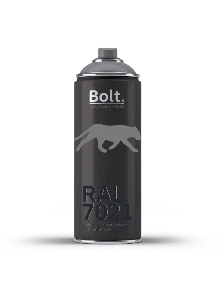 Spray bolt premium acrilico brillante ral 400 ml (ral 7021 gris negruzco) Bolt Spray Premium Paint