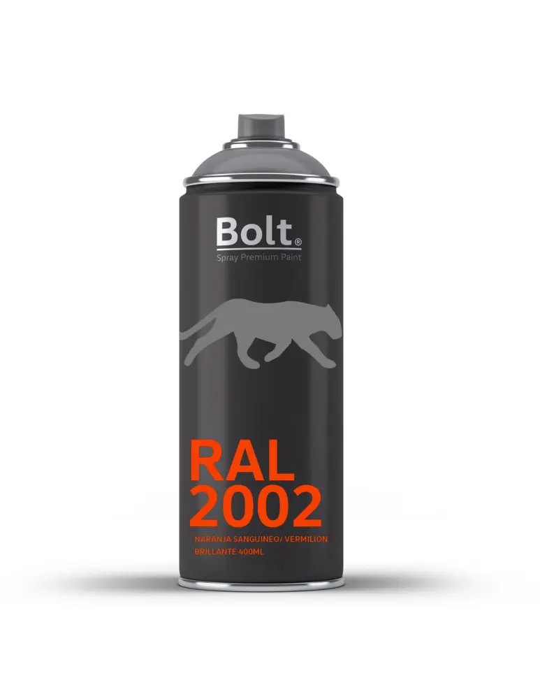 Spray bolt premium acrilico brillante ral 400 ml (ral 2002 naranja ) Bolt Spray Premium Paint