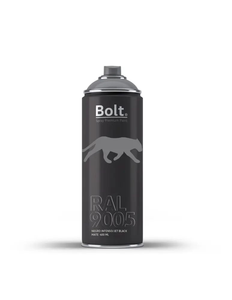 Spray bolt premium acrilico mate ral 400 ml (ral 9005 negro intenso) Bolt Spray Premium Paint