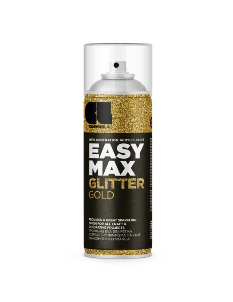 Spray easy max acrylic glitter cosmos lac 400 ml (glitter oro 911)