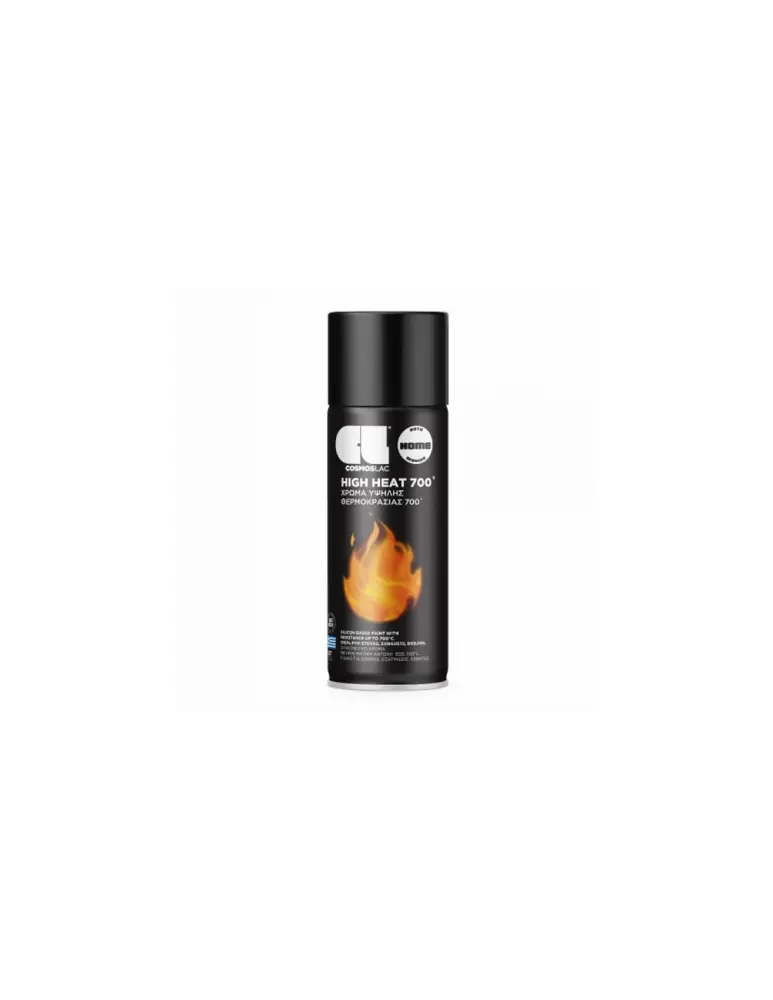 Spray pintura anticalorica high heat 700 ºc 400 ml (negro n351) Cosmos Lac
