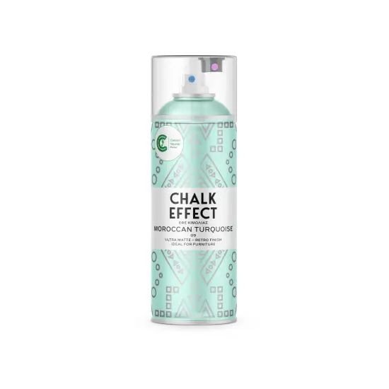 Spray pintura tiza chalk effect ultra mate 400 ml (moroccan turquoise 09) Cosmos Lac