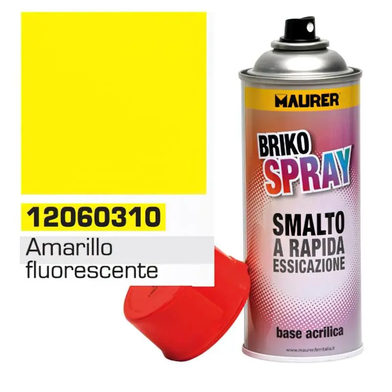 Spray pintura amarillo fluorescente 400 ml. MAURER